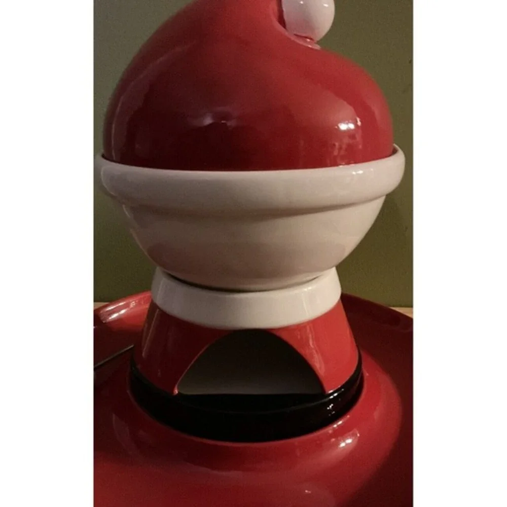 Santa Claus Fondue Set, Ceramic, With Fondue Fork.‎